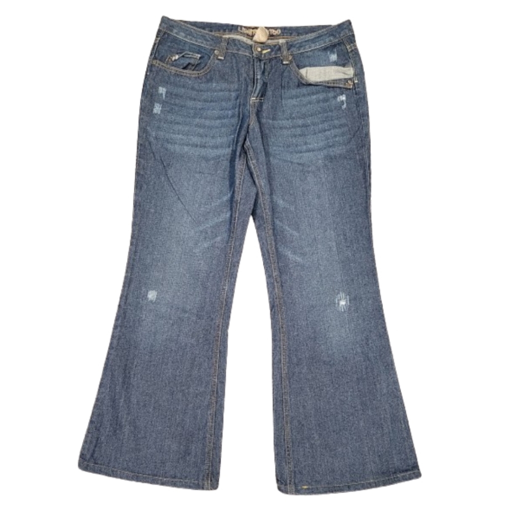 Limited Too 14 1/2 Super Low Flare Jeans Plus